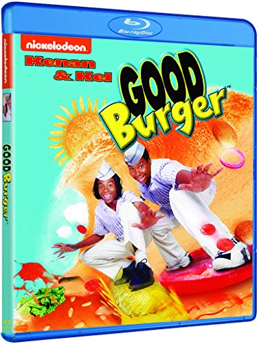 Good Burger" Blu-ray cover featuring Kenan & Kel with burger imagery.