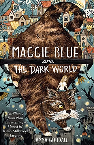 Book cover: large brown cat with a small girl on its back.