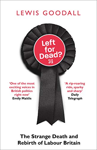 Book cover: "Left for Dead?" with a rosette and red background.