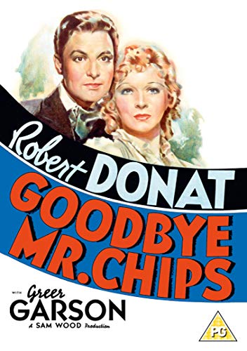 DVD cover art featuring portraits of Robert Donat and Greer Garson for Goodbye Mr. Chips.