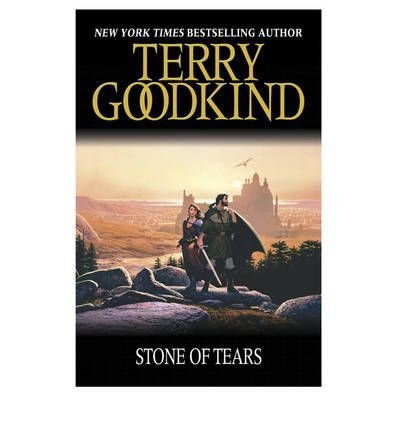Book cover featuring a man and woman standing on rocks before a distant castle.