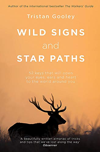Book cover with a silhouette of a deer against an orange sunset background.