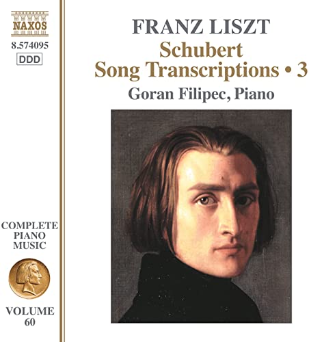CD cover featuring portrait of Franz Liszt and text details.