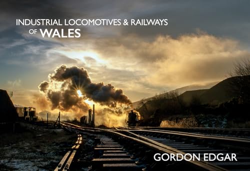 Book cover: steam train on Welsh railway tracks, smoky landscape.
