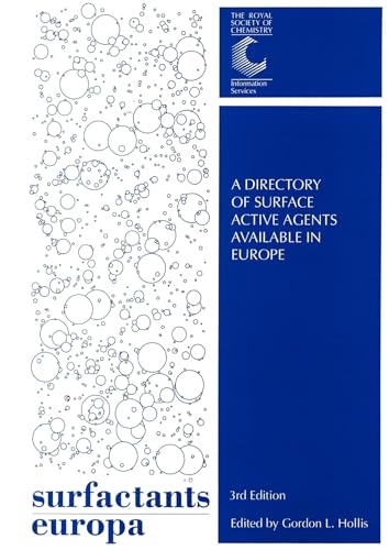 Book cover: "Surfactants Europa," a directory of surface active agents.