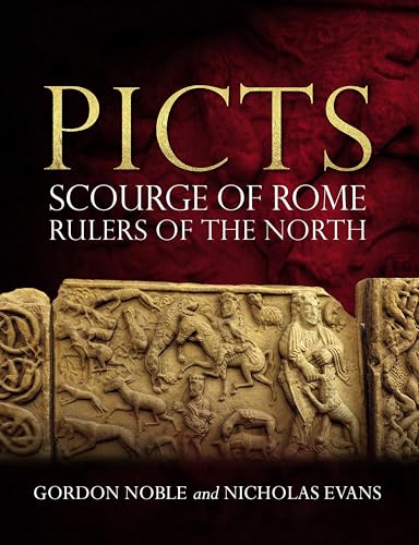 Book cover featuring Pictish carved stone and gold title text.