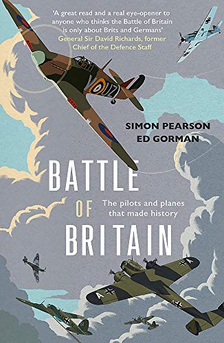 Book cover depicting WWII aircraft and title "Battle of Britain.