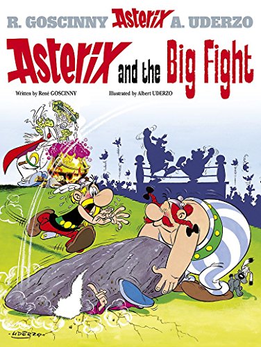 Asterix and Obelix comic book cover with a chaotic battle scene.