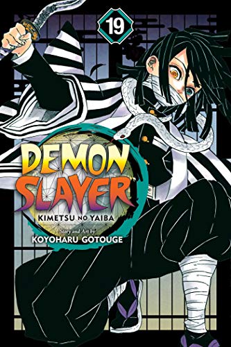 Colorful manga book cover with Tanjiro Kamado and friends in action poses.