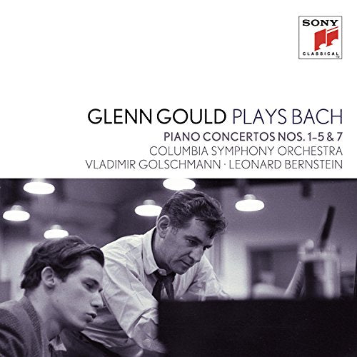 CD cover: Glenn Gould at a piano, with text details above and below.