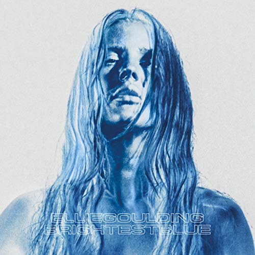 Ellie Goulding album cover, "Brightest Blue", in shades of blue.