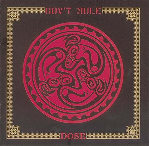 Gov't Mule "Dose" CD cover: red spiral design on black background.
