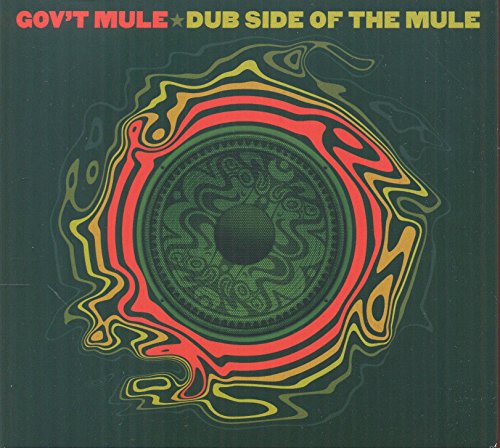 Gov't Mule album cover: swirling red, green, and yellow psychedelic eye design.