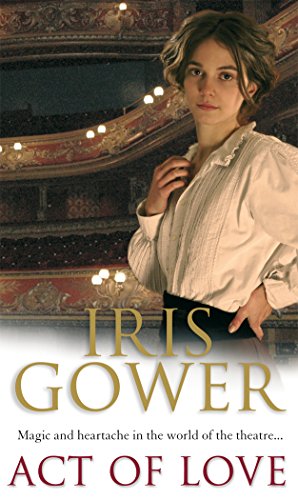 Book cover: woman in vintage clothing stands in a theatre.
