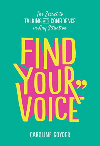 Book cover with bold yellow and pink text reading "Find Your Voice.