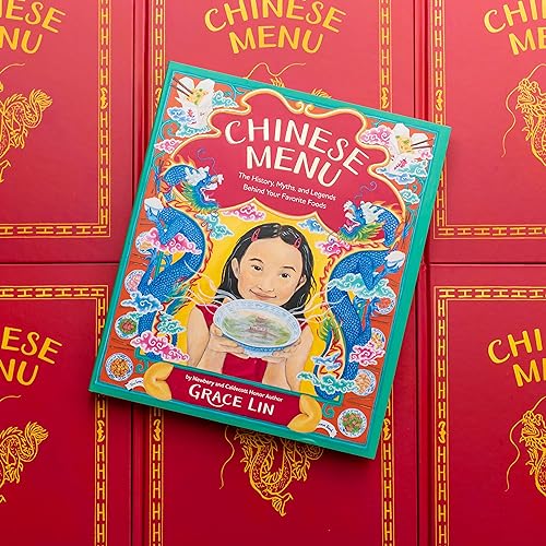 Book cover: "Chinese Menu" with illustration of a girl and food.
