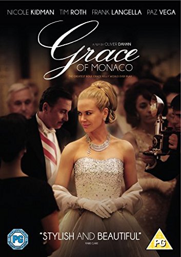 DVD cover for “Grace of Monaco” featuring Nicole Kidman in a gown.