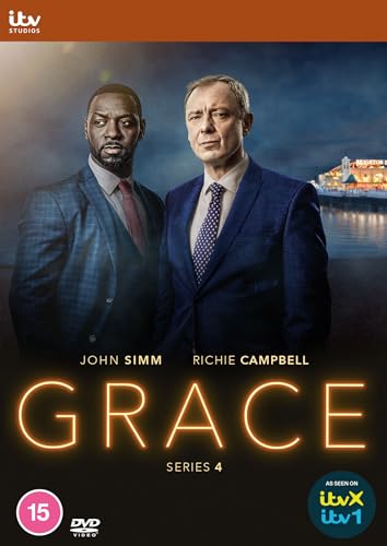 DVD cover for "Grace: Series 4" featuring two men in suits.
