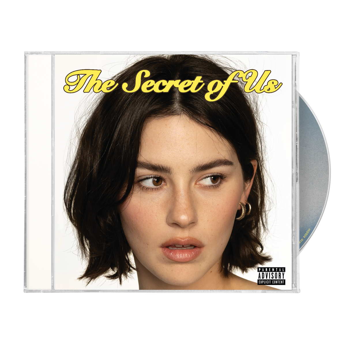 Gracie Abrams album cover featuring a portrait of her with yellow text title.