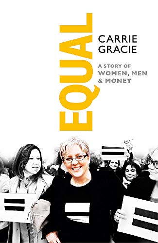 Book cover with yellow "EQUAL" text and a crowd of people below.