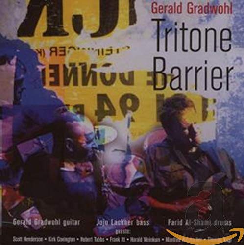 CD cover for "Tritone Barrier" by Gerald Gradwohl, featuring blurred figures.