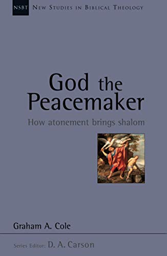 Book cover: "God the Peacemaker" with religious artwork and text.