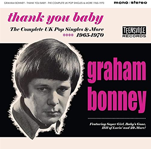 CD cover featuring a portrait of singer Graham Bonney with pink text.