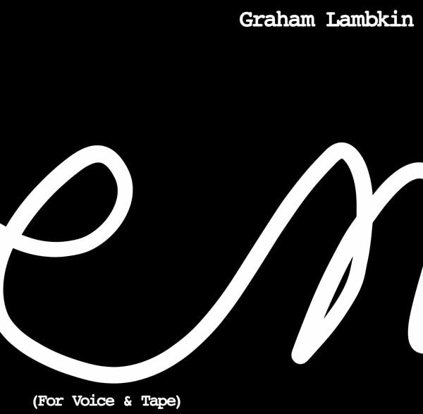Black album cover with white cursive lettering and text details.