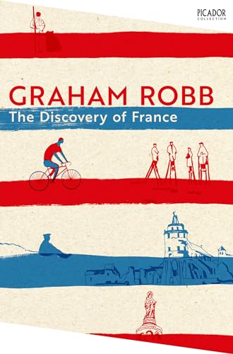 Book cover for "The Discovery of France" with illustrated figures and landmarks.