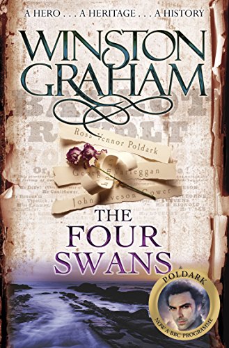 Book cover for “The Four Swans” by Winston Graham, part of the Poldark series.