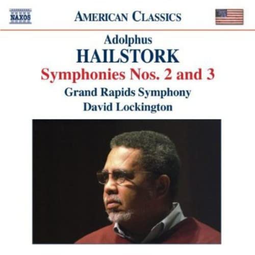CD cover for Adolphus Hailstork symphonies, featuring conductor David Lockington’s portrait.