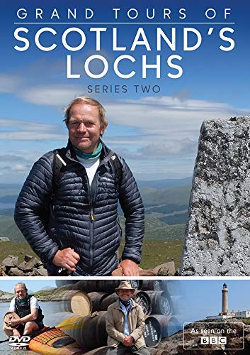 DVD cover for "Grand Tours of Scotland's Lochs" featuring a man in outdoor settings.