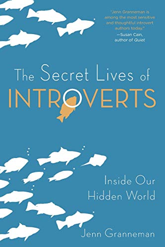 Book cover: blue background with white fish and a single orange fish.