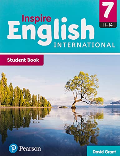 Inspire English International Year 7 student book cover with landscape scene.