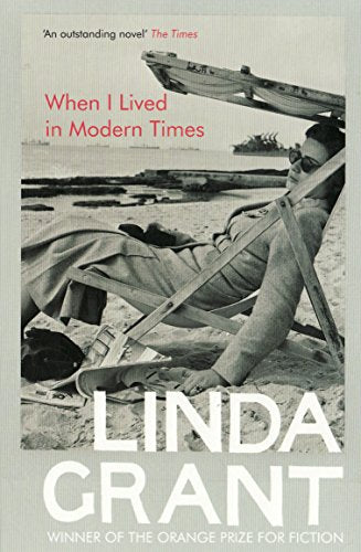 Book cover: black and white photo of a man relaxing on a beach.