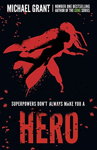 Book cover: dark silhouette of a flying figure against a red and black background.