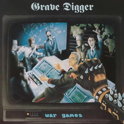 Grave Digger “War Games” CD album cover featuring figures in a war room.