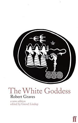 Book cover for The White Goddess by Robert Graves with a black circular illustration.