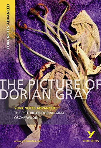 Book cover for "The Picture of Dorian Gray" with a withered flower.