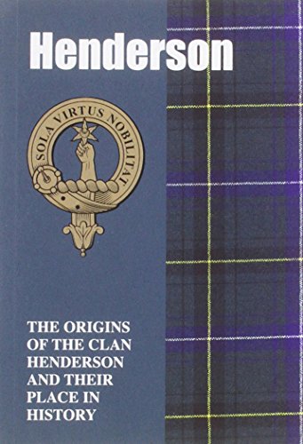 Book cover featuring a clan crest and tartan pattern, titled "Henderson.
