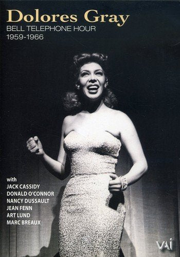 Dolores Gray on DVD cover, performing in a sparkling gown, black and white.