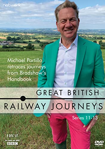 DVD cover for "Great British Railway Journeys" featuring Michael Portillo.