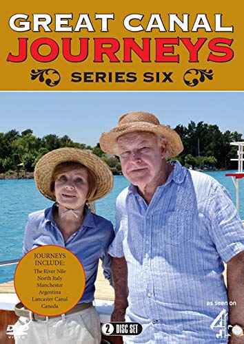 "DVD cover featuring an elderly couple on a boat, wearing straw hats."