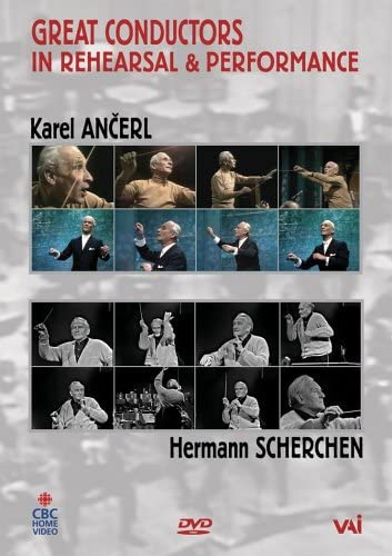 DVD cover featuring black and white photos of conductors Karel Ančerl and Hermann Scherchen.