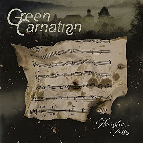 CD cover for Green Carnation’s “The Acoustic Verses” with sheet music.
