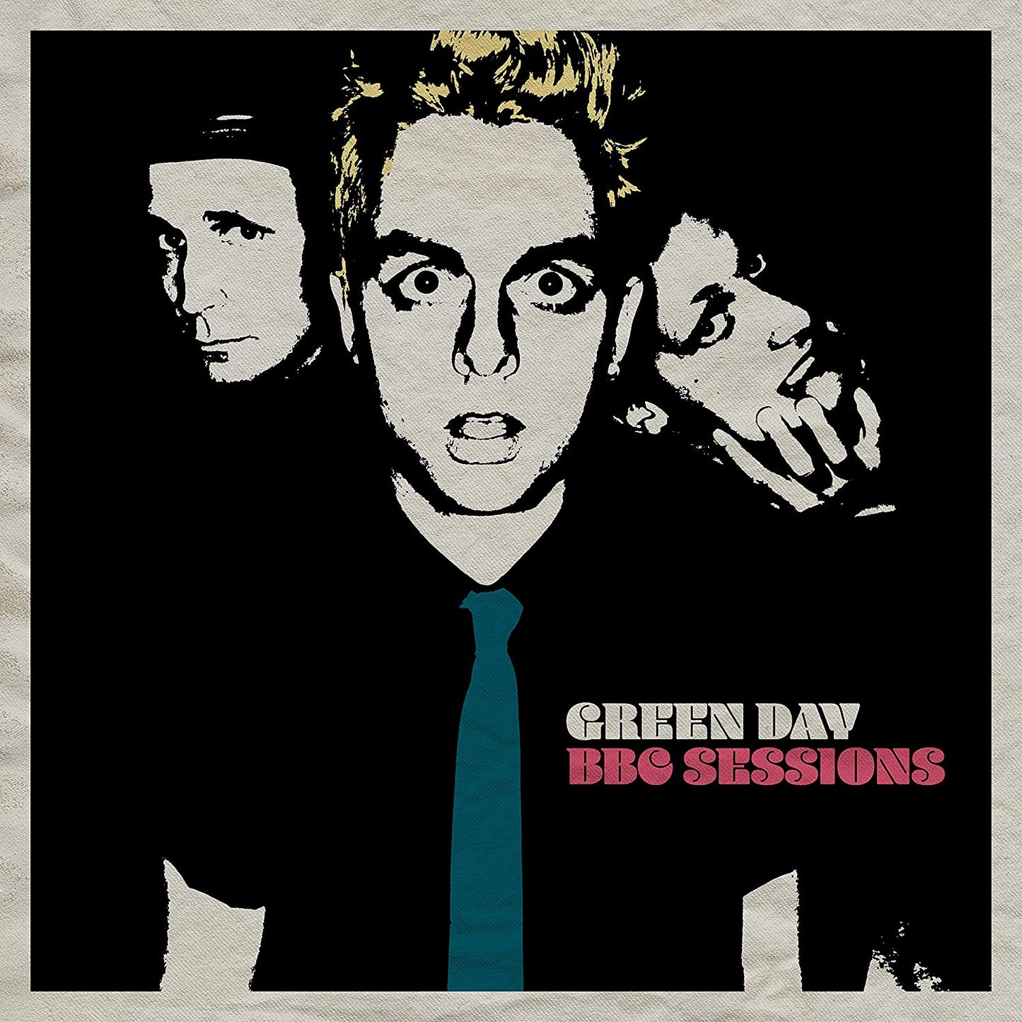 Green Day BBC Sessions vinyl album cover with band members in grayscale.