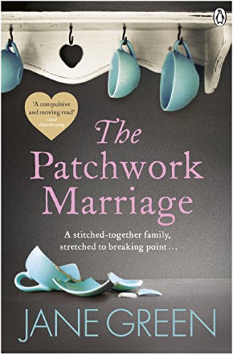 Book cover for “The Patchwork Marriage” with teal cups and broken china.