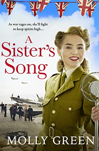 Book cover: woman in uniform, vintage airplanes, and Union Jack flags.