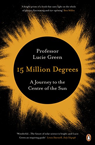 Book cover: black circle with gold text, sunburst background.