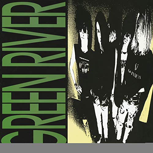 Green River album cover: band photo in black and white with green text.